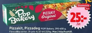 Pizzakit, Pizzadeg