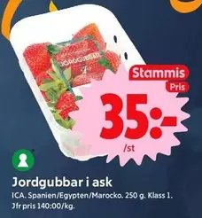 Jordgubbar i ask
