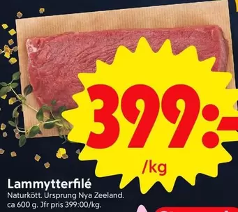 Naturkött - Lammytterfilé