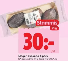 Mogen avokado 3-pack