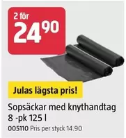 Sopsäckar med knythandtag