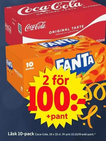 coca-cola - Läsk 10-pack
