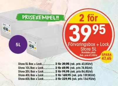 Nordiska Plast - Förvaringsbox + Lock