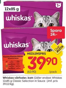 whiskas - våtfoder, katt
