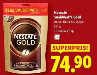 Nescafe - Snabbkaffe Gold