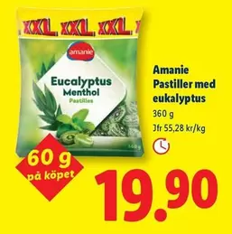 Pastiller med eukalyptus