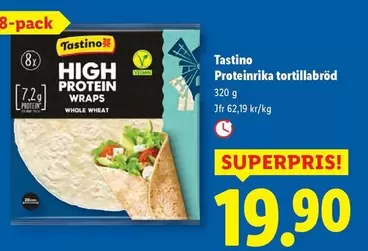 Proteinrika tortillabröd
