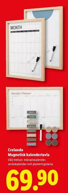 Magnetisk kalendertavla