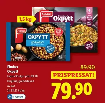 Findus - Oxpytt