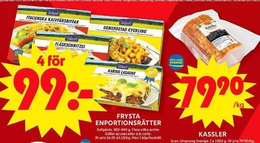 Scan - Frysta Enportionsrätter