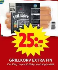 Extra - GRILLKORV EXTRA FIN