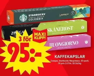 Nespresso - KAFFEKAPSLAR