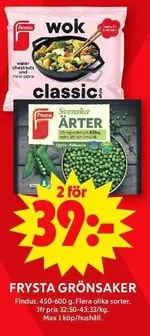 Findus - FRYSTA GRÖNSAKER