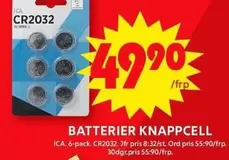 BATTERIER KNAPPCELL