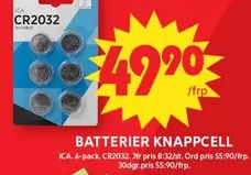 BATTERIER KNAPPCELL