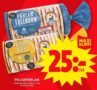 Polar - PÄRLAN FULLKORN, VETE