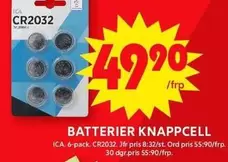 BATTERIER KNAPPCELL