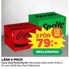 coca-cola - LÄSK 6-PACK