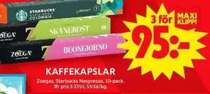 Zoegas - KAFFEKAPSLAR
