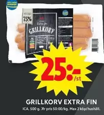 Extra - GRILLKORV EXTRA FIN