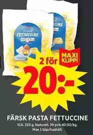 FÄRSK PASTA FETTUCCINE