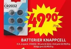 BATTERIER KNAPPCELL