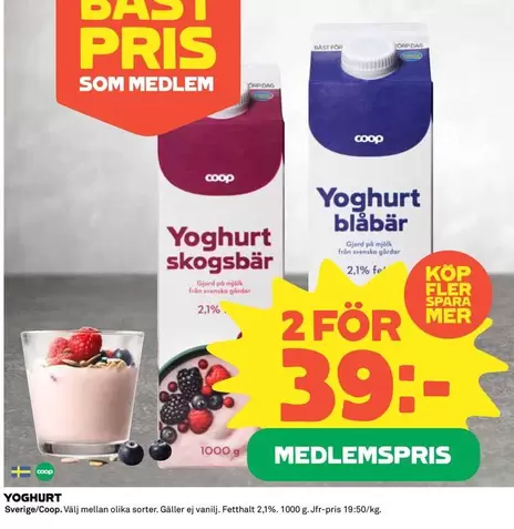 Coop - Yoghurt