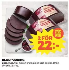 Mer - BLODPUDDING
