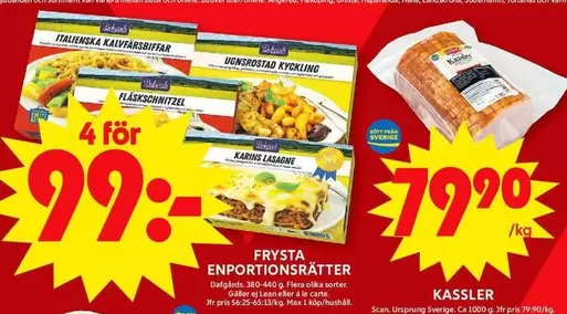 Scan - FRYSTA ENPORTIONSRÄTTER