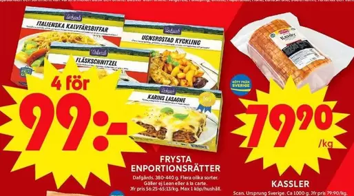 Scan - FRYSTA ENPORTIONSRÄTTER