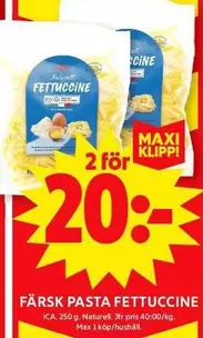 FÄRSK PASTA FETTUCCINE