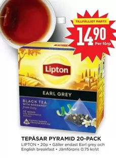 Lipton - TEPÅSAR PYRAMID 20-PACK