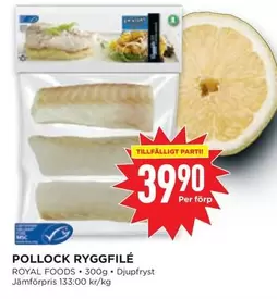POLLOCK RYGGFILÉ