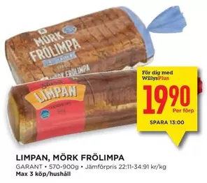 Garant - LIMPAN, MÖRK FRÖLIMPA