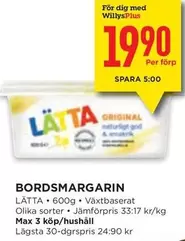 Lätta - BORDSMARGARIN