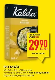 Kelda - PASTASÅS