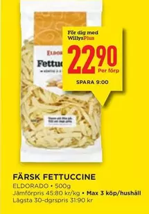 Eldorado - FÄRSK FETTUCCINE