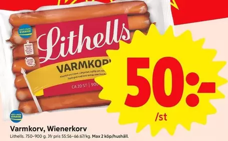 Lithells - Varmkorv, Wienerkorv