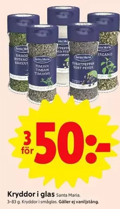Santa Maria - Kryddor i glas