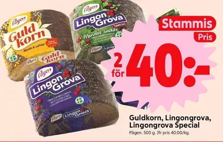 Pågen - Guldkorn, Lingongrova, Lingongrova Special