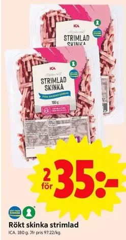 Rökt skinka strimlad