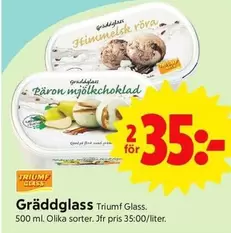 Triumf glass - Gräddglass