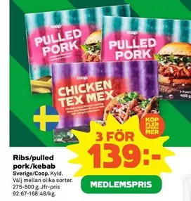 Coop - Ribs/pulled pork/kebab