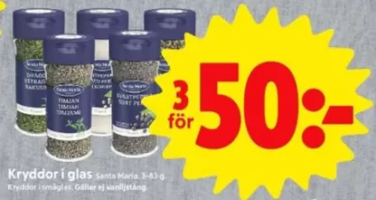 Santa Maria - Kryddor i glas