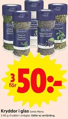 Santa Maria - Kryddor i glas