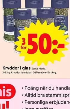 Santa Maria - Kryddor i glas