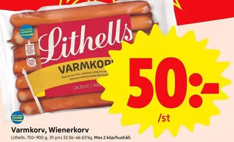 Lithells - Varmkorv, Wienerkorv