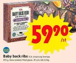Baby back ribs