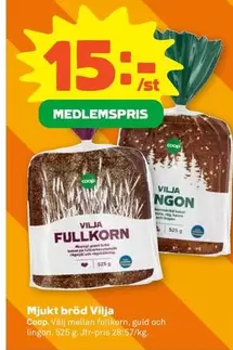 Coop - Mjukt bröd Vilja