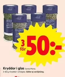 Santa Maria - Kryddor i glas